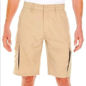 BURNSIDE Men's Microfiber Cargo Short